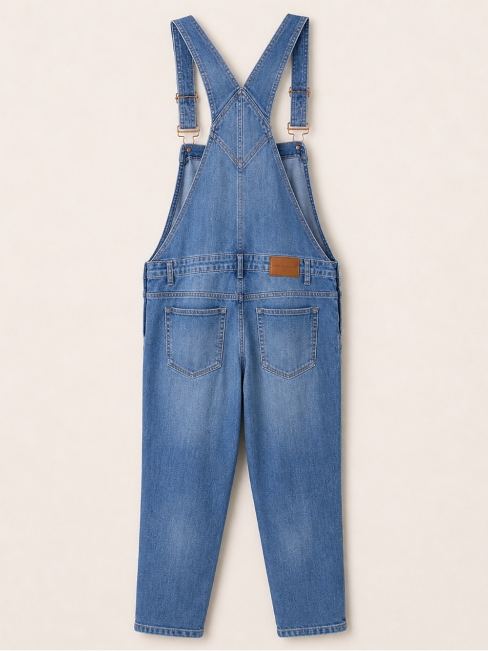 American Rag Denim Overalls Distressed Bib Jeans Size 17 (Juniors) - Picture 3 of 7